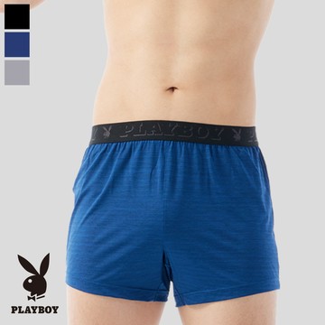 【PLAYBOY】薄荷消臭速乾平口褲 (三件組)-E410PNT