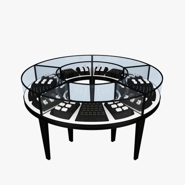珠寶櫃首飾展示櫃金銀飾透明玻璃櫃手表玉石翡翠商用專用展示架365YJ 公司貨 快速寄出