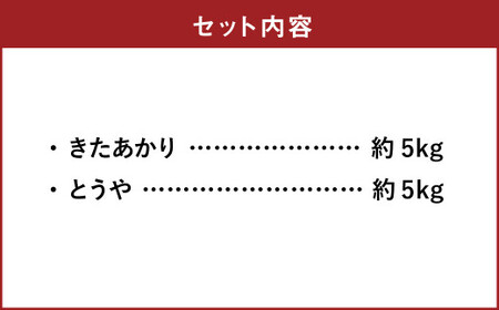 新じゃが きたあかり・とうや 各5kg 合計約10kg