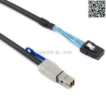 【卓越優選館】迷你SAS SFF-8644轉SFF-8087 陣列櫃服務器硬碟數據線 高效傳輸穩定不掉速 2米3米長度可選 台灣現貨