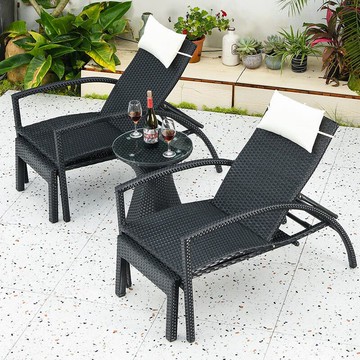 工廠直銷 免運 戶外藤編椅 沙發椅 沙灘椅 藤朝戶外躺床別墅庭院游泳池沙灘椅折疊一體藤椅客廳露天休閑藤編特惠/開立發票 特價出 全館九折