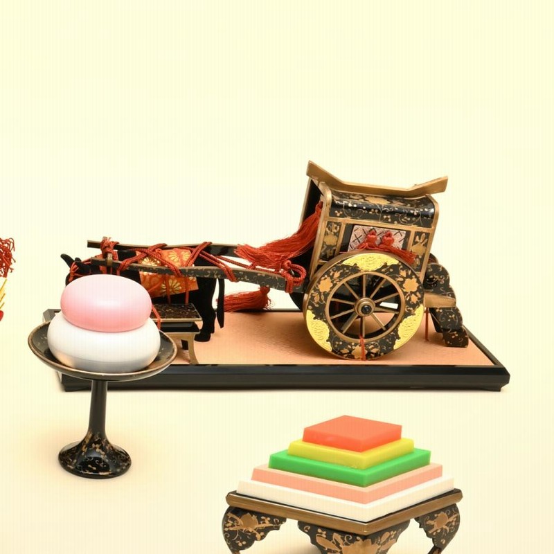 未開封 美品 雛人形 御所車 牛車 金 ひな人形 雛道具 雛飾り 和食器 高価 未開封 美品 雛人形 御所車 牛車 金 ひな人形