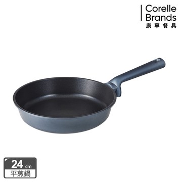 (蝦拼換購)【康寧餐具WORLD KITCHEN】藍寶石鑄造不沾平煎鍋24cm