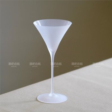 酒吧啟航 磨砂酒杯 超薄馬天尼杯 冰霧雞尾酒杯 氛圍感高腳酒杯