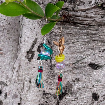 耳環 串珠 玩具 迪士尼 古著 日系 飾品 手怍 穿搭 不撞款