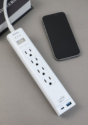 KINYO 1開4插PD+QC延長線