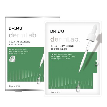DR.WU 積雪草舒敏精華面膜4入