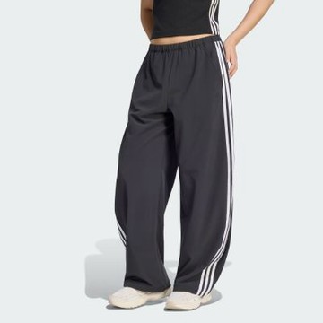 adidas 愛迪達 長褲 女 休閒褲 寬褲 寬鬆 亞規 DCE WV PAR PNT 黑 KZ4210 (L5235)