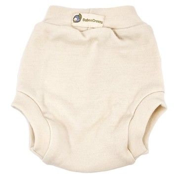 Babee Greens BBG 100%美麗諾羊毛尿布兜 雙層Oeko-Tex 100認證  原色  1件