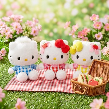 【三麗鷗Sanrio】韓國Apple Café聯名款凱蒂貓吊飾娃娃 Hello Kitty家族系列 正版韓國授權首爾明洞蘋果咖啡館限定 包包吊飾背包掛飾公仔鑰匙圈 閨蜜情侶告白禮物 女生送禮 情人送禮