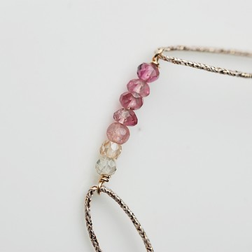 SOPHIE  DESCHAMPS 7顆混色碧璽珠手鍊