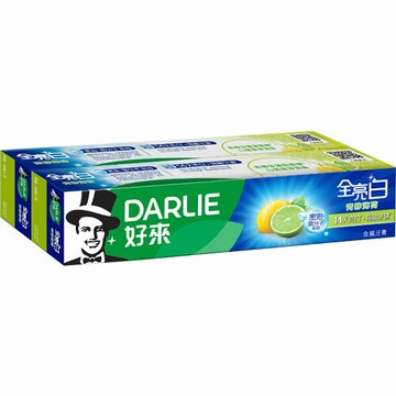 好來DARLIE 全亮白牙膏 青檸薄荷 140gX2入