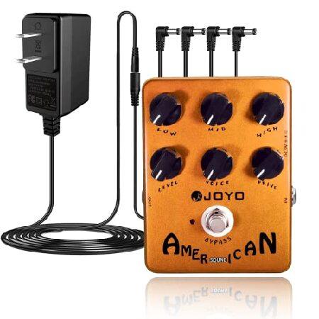 JOYO American Sound Amp Simulator Pedal with DC 9V Power Supply (800mA -1A) Adapter