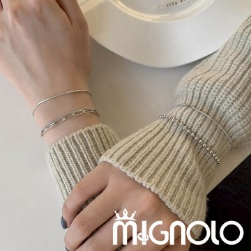 MIGNOLO｜日常百搭手鍊 手鍊 疊戴手鍊 細手鍊 蛇鍊 盒子鍊 雙層手鍊 氣質 簡約手鍊 女生手鍊 手環 女手鍊