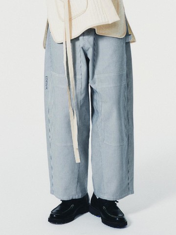 BARREL Marine Stripe Pants (Black) (EZS2PT04BK)