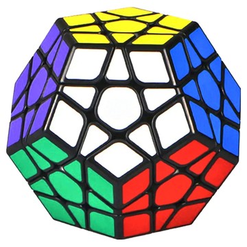 QYTOYS 奇藝 魔方格五階12面球體形魔術方塊  挑戰極限  轉動流暢  手感舒適  12色 黑邊版  1個
