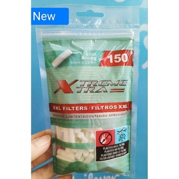 【現貨附發票】正品  波蘭 XTREME XTRA 手捲菸濾嘴  薄荷口味  6MM  加長版  一包150個