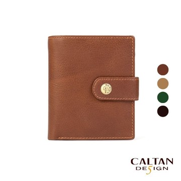 【CALTAN】真皮/中短夾| 筆記型多功能兩折零錢短夾-071858_五色