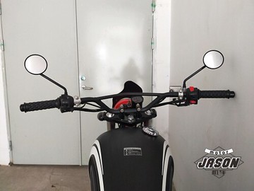 復古摩托車改裝車把 鏤空方向把大雁燕把彎把 棍王大腳怪天俊鑫源