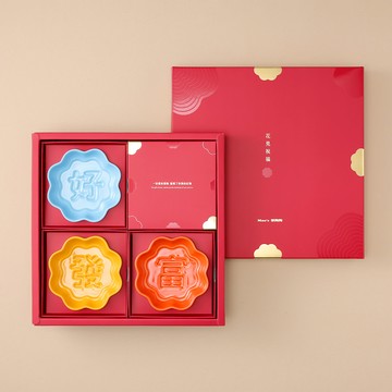 【Mao's 樂陶陶 花見祝福】花見祝福 顯影醬油碟〔三入禮盒組〕