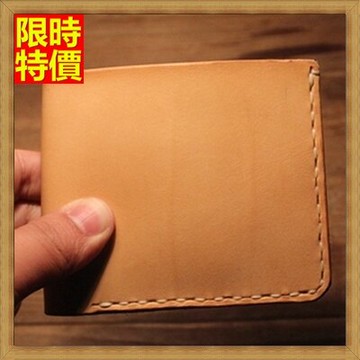 短夾 皮夾 男皮包-瘋馬皮韓版時尚多卡位真皮男錢包1色65v57【獨家進口】【米蘭精品】