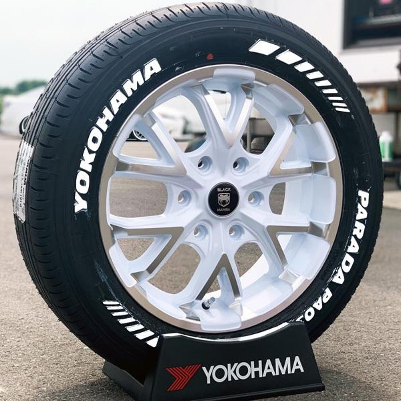 新品 200系 ハイエース レジアスエース 17インチ タイヤホイールセット 4本 YOKOHAMA PARADA PA03 215/60R17  車検対応 ホワイトレター | LINEブランドカタログ