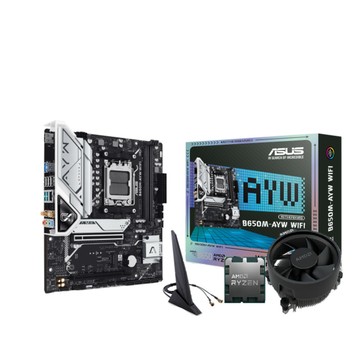 AMD Ryzen5 7500F MPK6核12緒 +華碩 B650M-AYW WIFI(重磅餐) 廠商直送