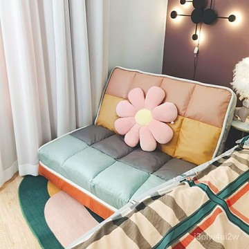 開立發票 免運 懶人沙發 榻榻米坐墊 豆袋沙發 懶骨頭沙發 小沙發 兩用可折疊懶人沙髮床網紅款榻榻米單人雙人臥室休閒陽臺椅子躺椅