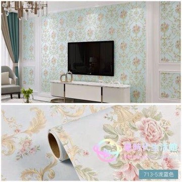 壁貼壁紙田園無紡布3d自粘墻紙溫馨臥室裝飾貼紙客廳立體電視背景墻壁紙閒庭美家jy 台灣樂天市場 Line購物
