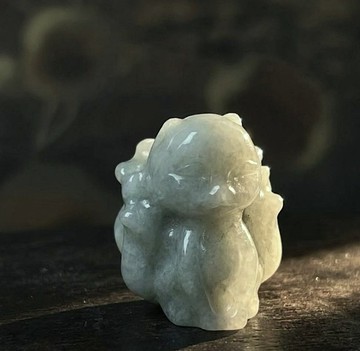 【好人緣】翡翠九尾狐 | 天然緬甸玉翡翠A貨 | 送禮