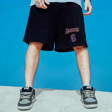 6號籃球男褲胖子純棉加肥加大碼寬松休閑潮牌運動五分褲短褲男生