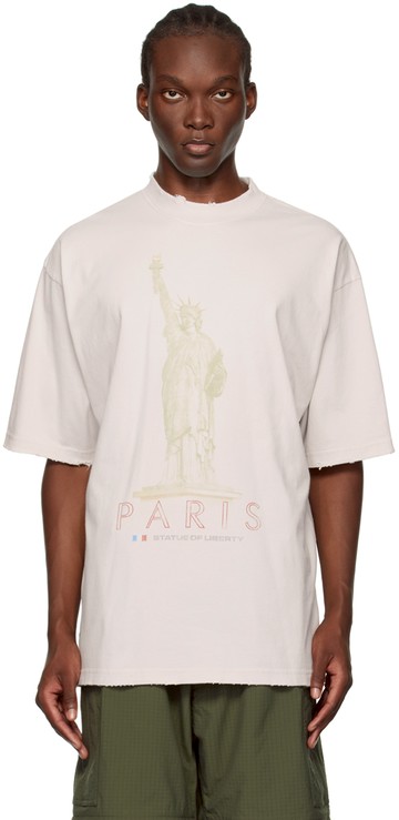 Balenciaga 灰白色 Paris Liberty T 恤