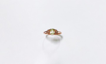 馬里榴石戒指 925純銀 手工鑲嵌