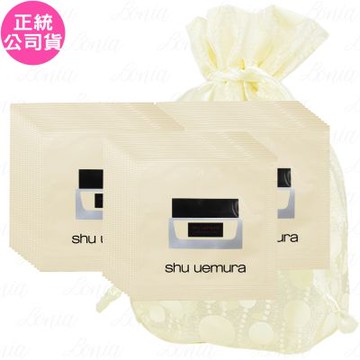 shu uemura 植村秀 無極限水潤光粉底霜 SPF21 PA+++體驗包(1ml)*36旅行袋組(公司貨)