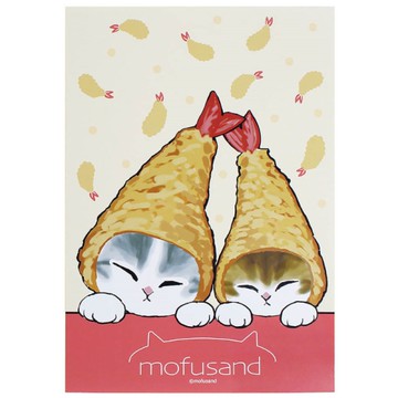 貓福珊迪 25開筆記本-炸蝦