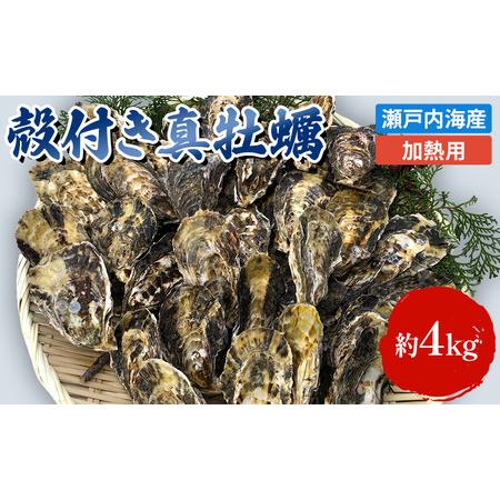 ふるさと納税 牡蠣 旬にお届け！ 姫路産 1年牡蠣 殻付き真牡蠣 加熱用 約4kg 魚介 魚介類 海鮮 貝類 生牡蠣 .. 兵庫県姫路市