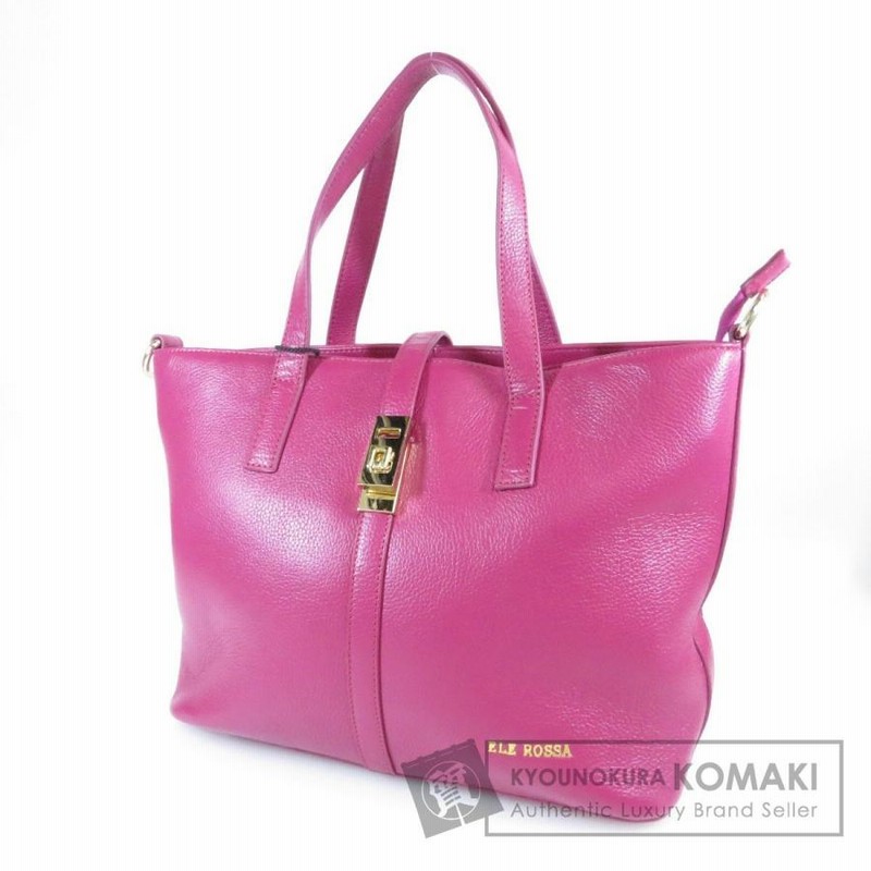 ELE ROSSA エルエローサ 2WAY トートバッグ レザー レディース