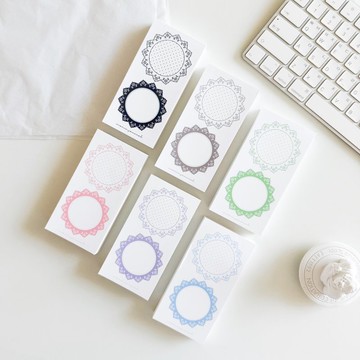 圓點碎花手帳紙便條紙