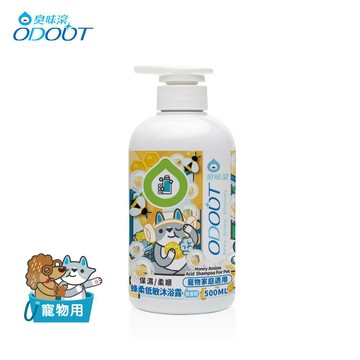 【官網限定】貓狗 蜂柔低敏沐浴露 500ml・法國Ecocert認證・無香精・洗潤合一