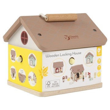 Classic WORLD 客來喜 經典木玩 20270  開鎖小屋  1個