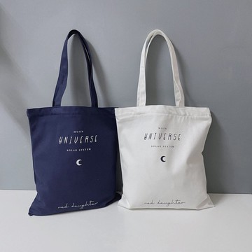 moon 拉鍊帆布袋 帆布袋 帆布包