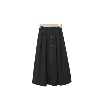 Back to Green-經典復古半身裙 黑排釦 s-03//vintage skirt