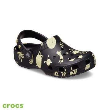 Crocs卡駱馳 (童鞋) 夜光小宇宙小童克駱格-210358-001