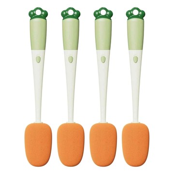 y538胡蘿蔔長柄杯刷  白玉蘿蔔  4個