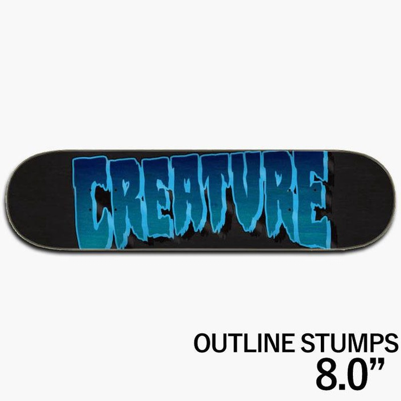 スケボー デッキ 8.0】CREATURE LOGO DECK クリーチャー スケート 