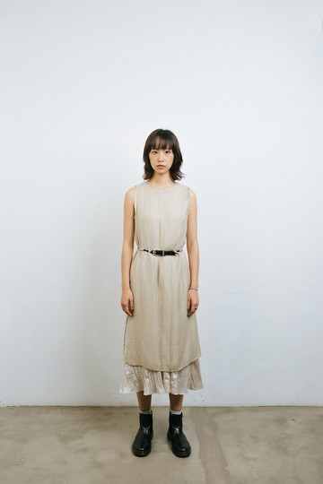 半透束繩連身裙 Translucent Drawstring Sundress