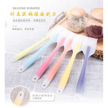 ★快速出貨★附發票~半透明一體式矽膠刮刀 奶油抹刀 攪拌刮刀 耐高溫 食品級材料
