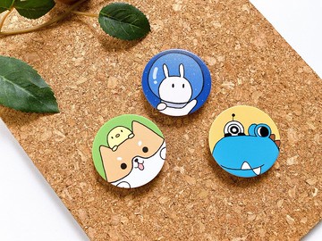 【手機支架】柴柴與雞、兔子月泥、恐龍綠豆和單眼怪 / 共3款