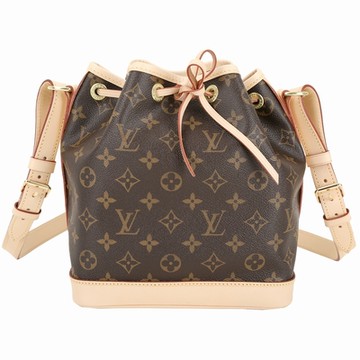 LV M40817 Noe BB Monogram 經典帆布水桶包(咖啡色)