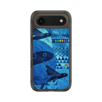 iPhone Air AirX 本質黑 - 花生騷 WasangShow - 虹彩飛魚群